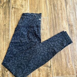 lululemon athletica Black Patterned Leggings